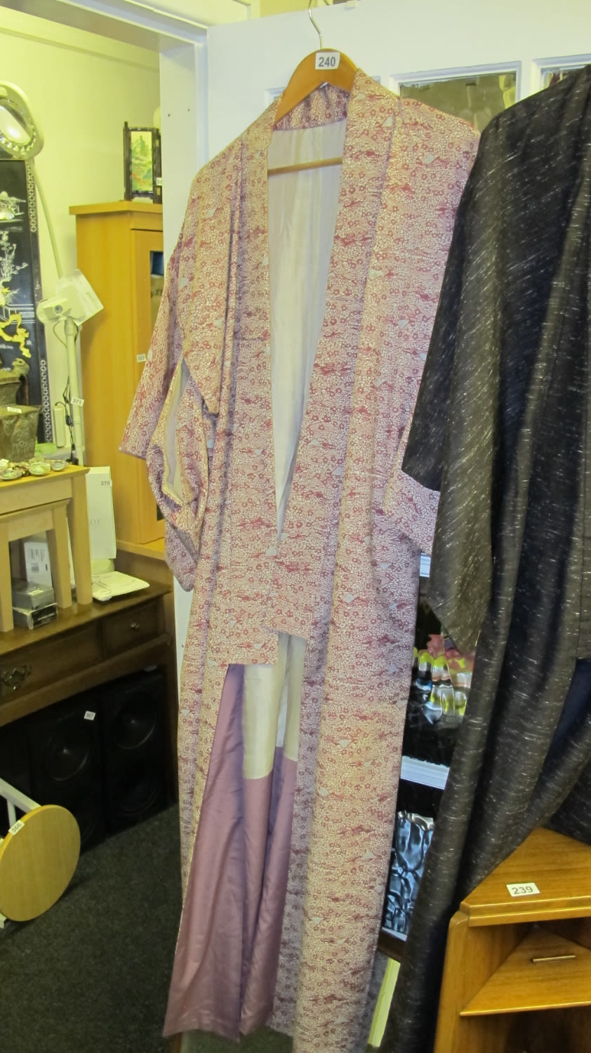 Lot 240:  Japanese Kimono robe