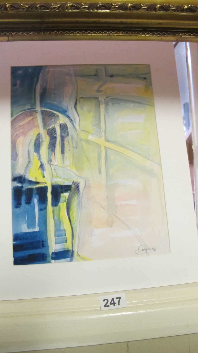 Lot 247: signed abstract painting