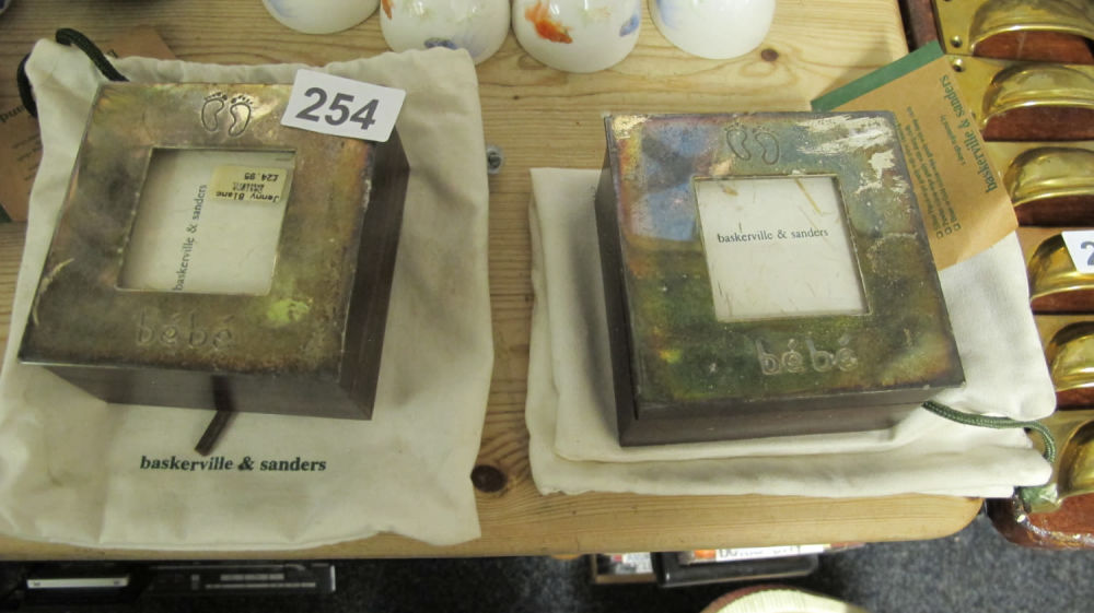 Lot 254: 2 baby keepsake boxes