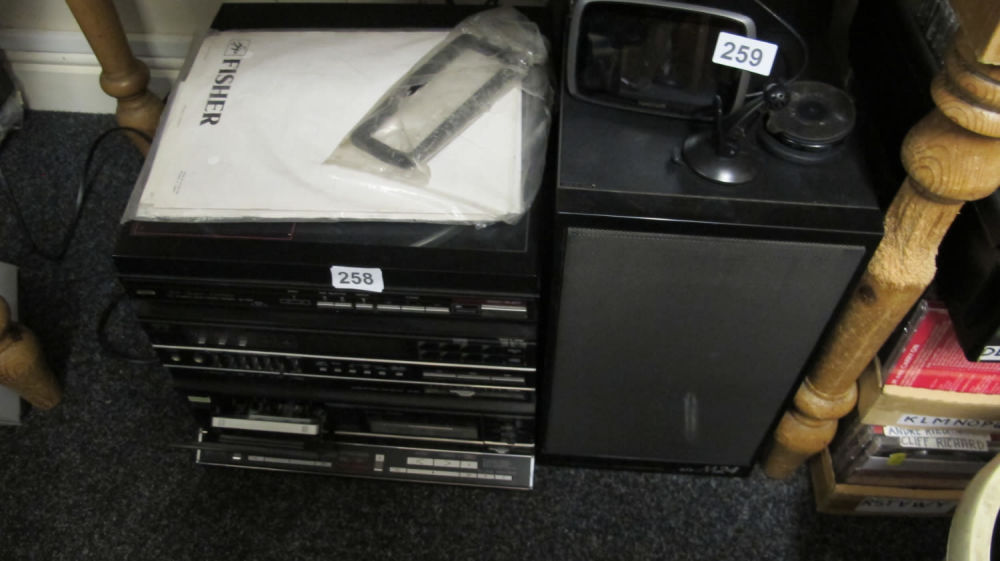 Lot 258: Fisher Limited edition stereo system with Linear turntable...