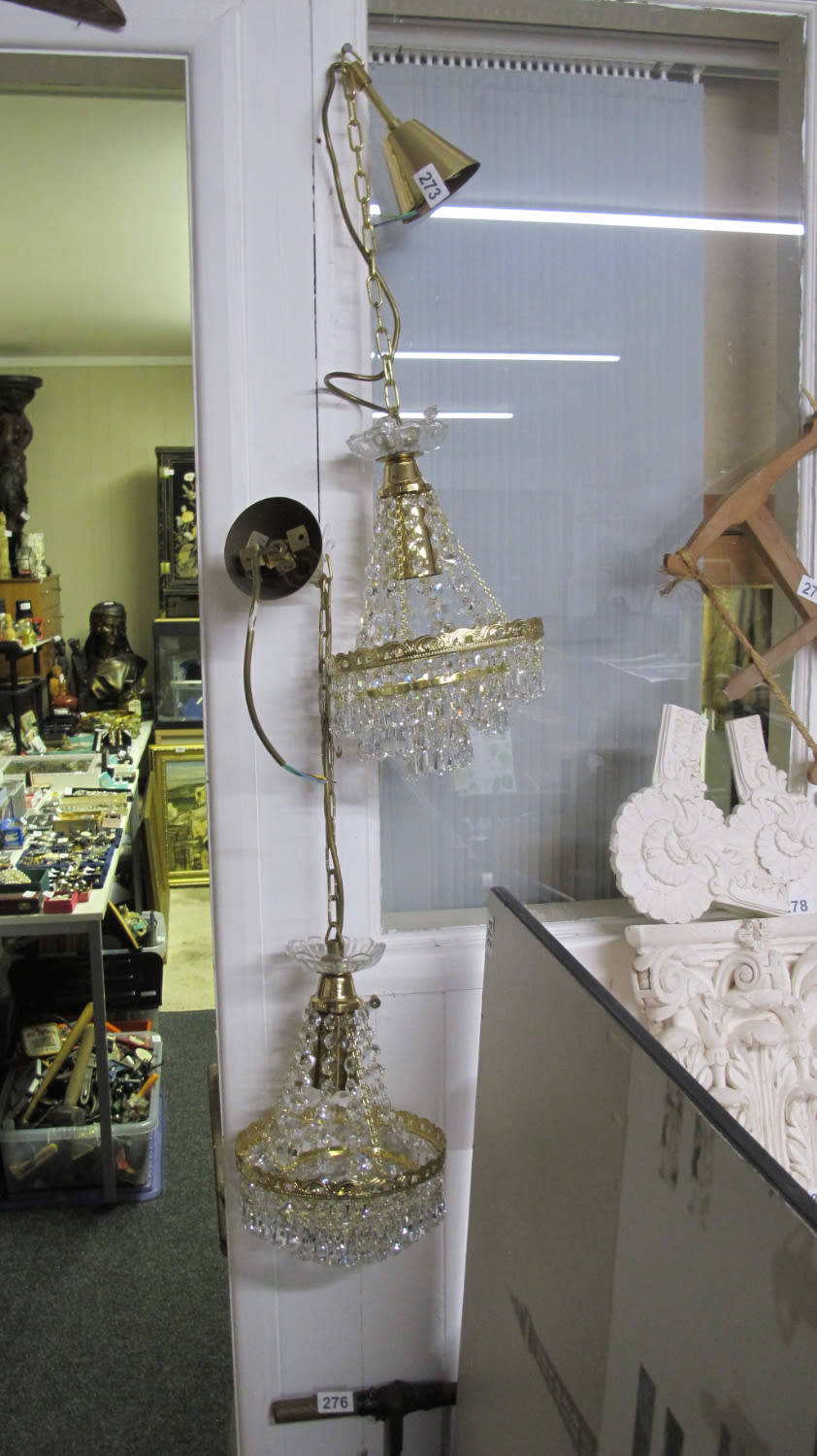 Lot 273: 2 chandeliers