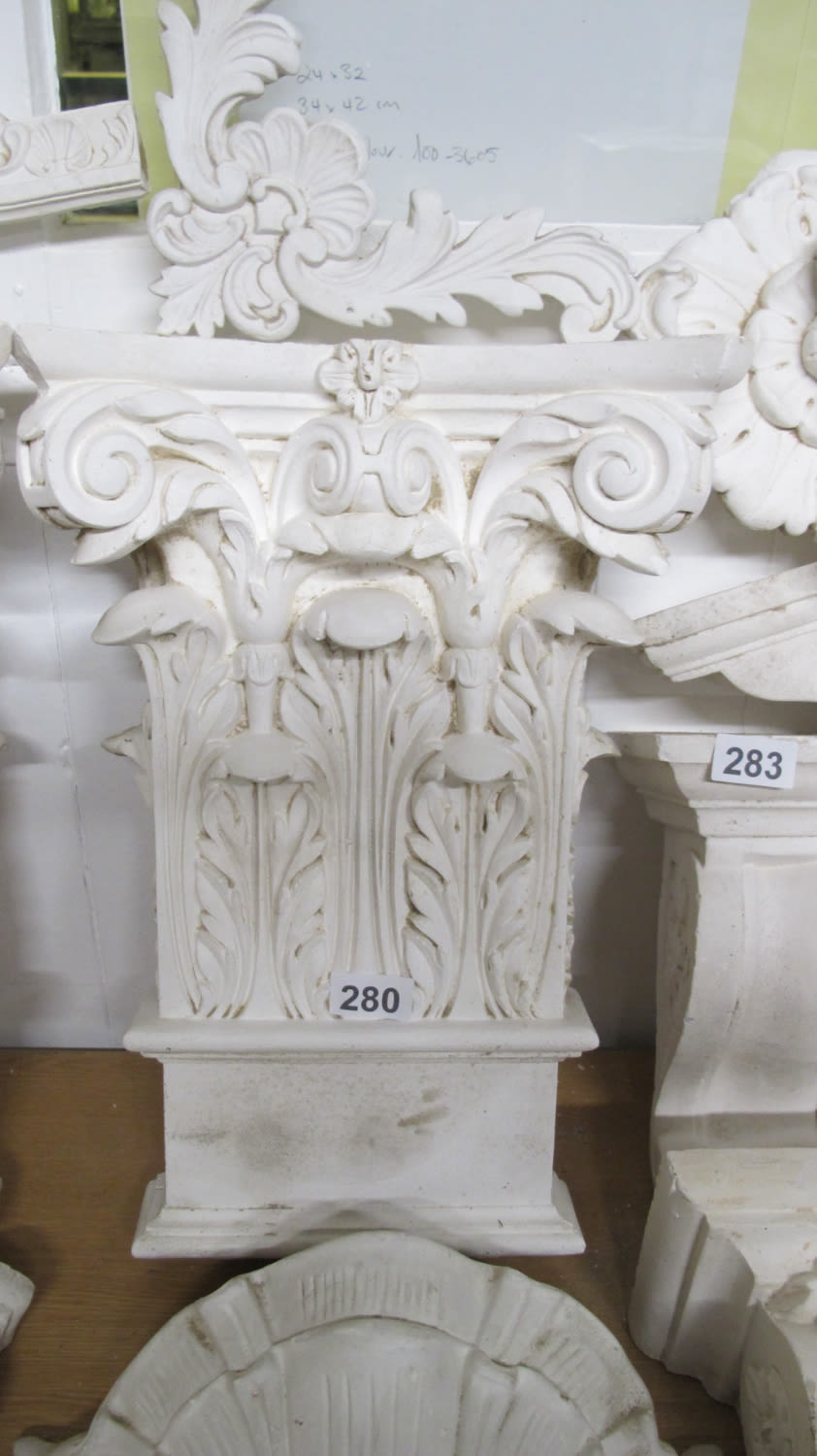 Lot 280: Architectural plaster mouldings