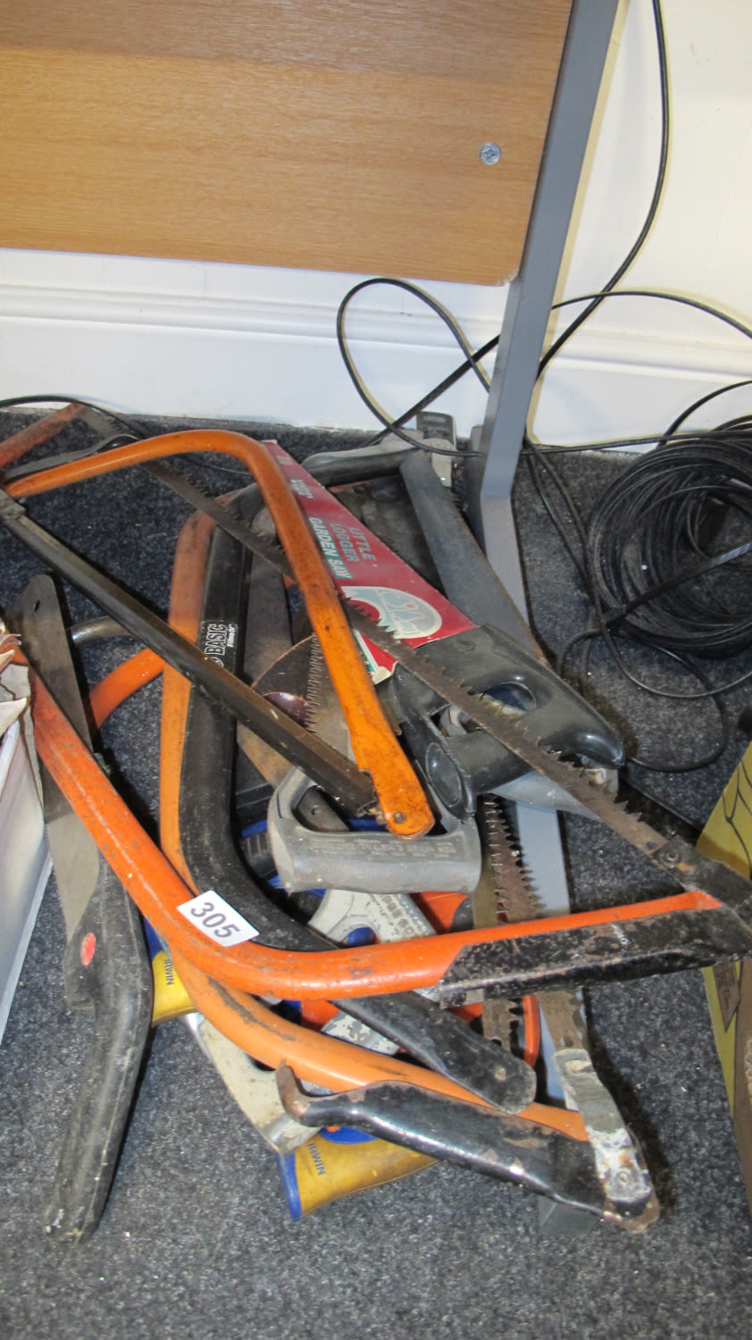 Lot 305: saws