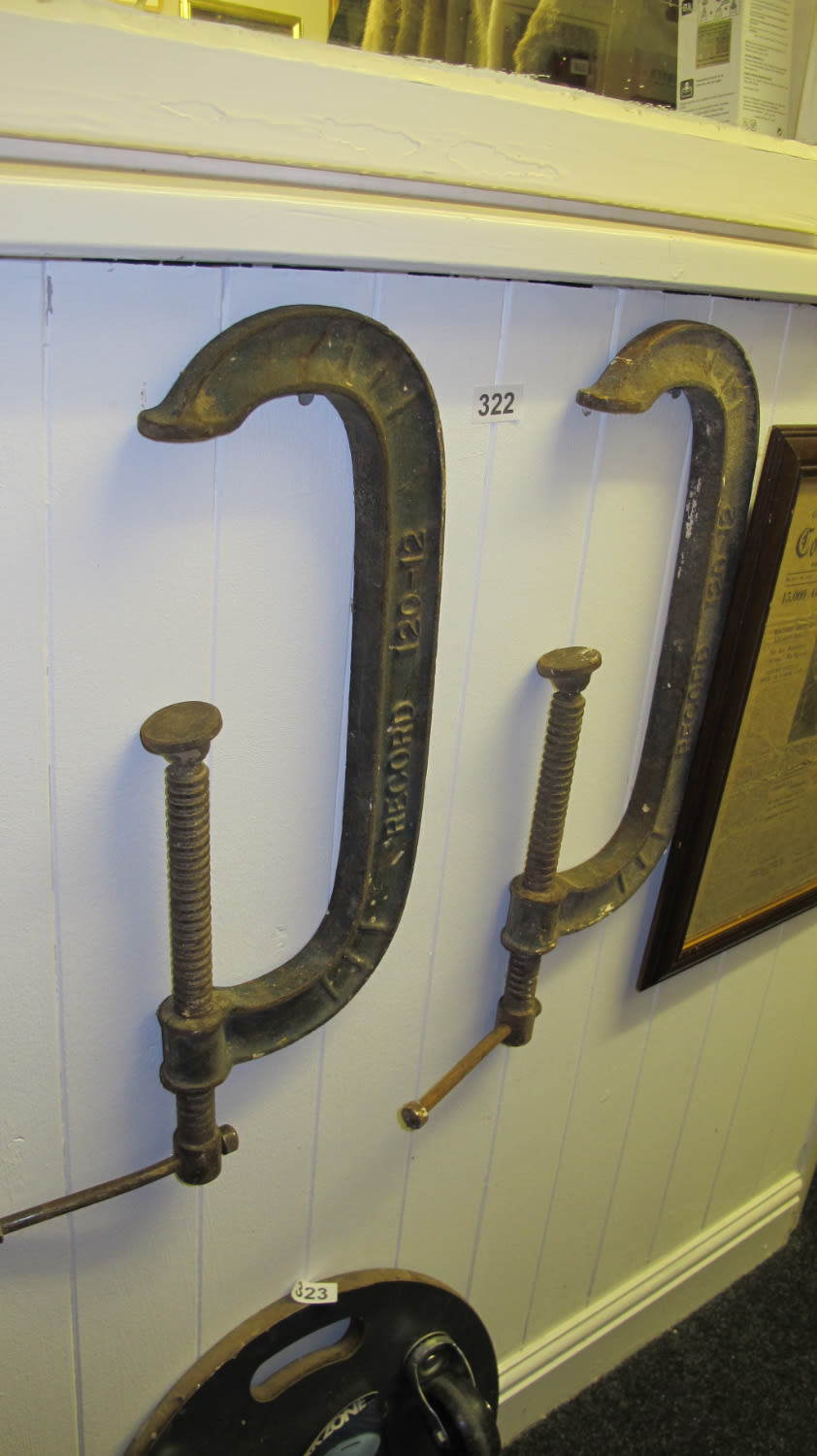 Lot 322: 2 extra large g clamps