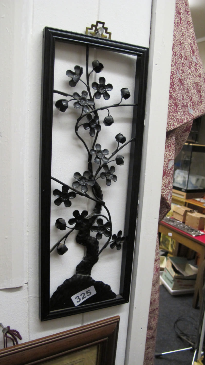 Lot 325: metal wall art