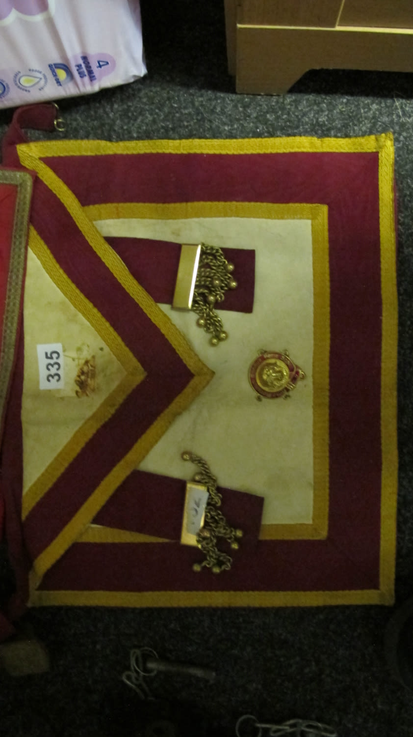 Lot 335: masonic apron