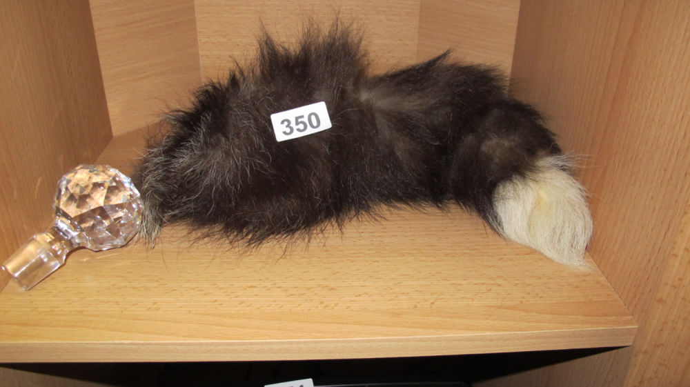 Lot 350: do it yourself Foxtail Crystal butt plug set...