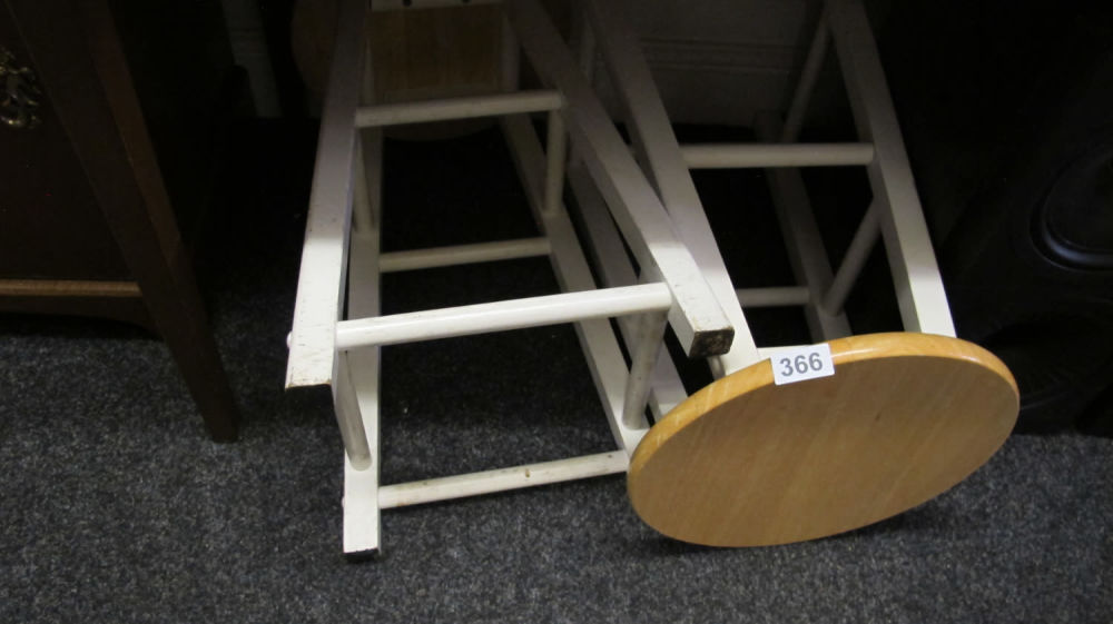 Lot 366: 2 wooden stools
