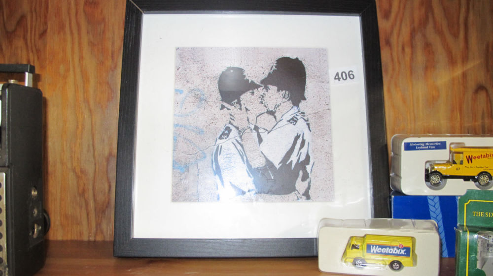 Lot 406: Banksy art