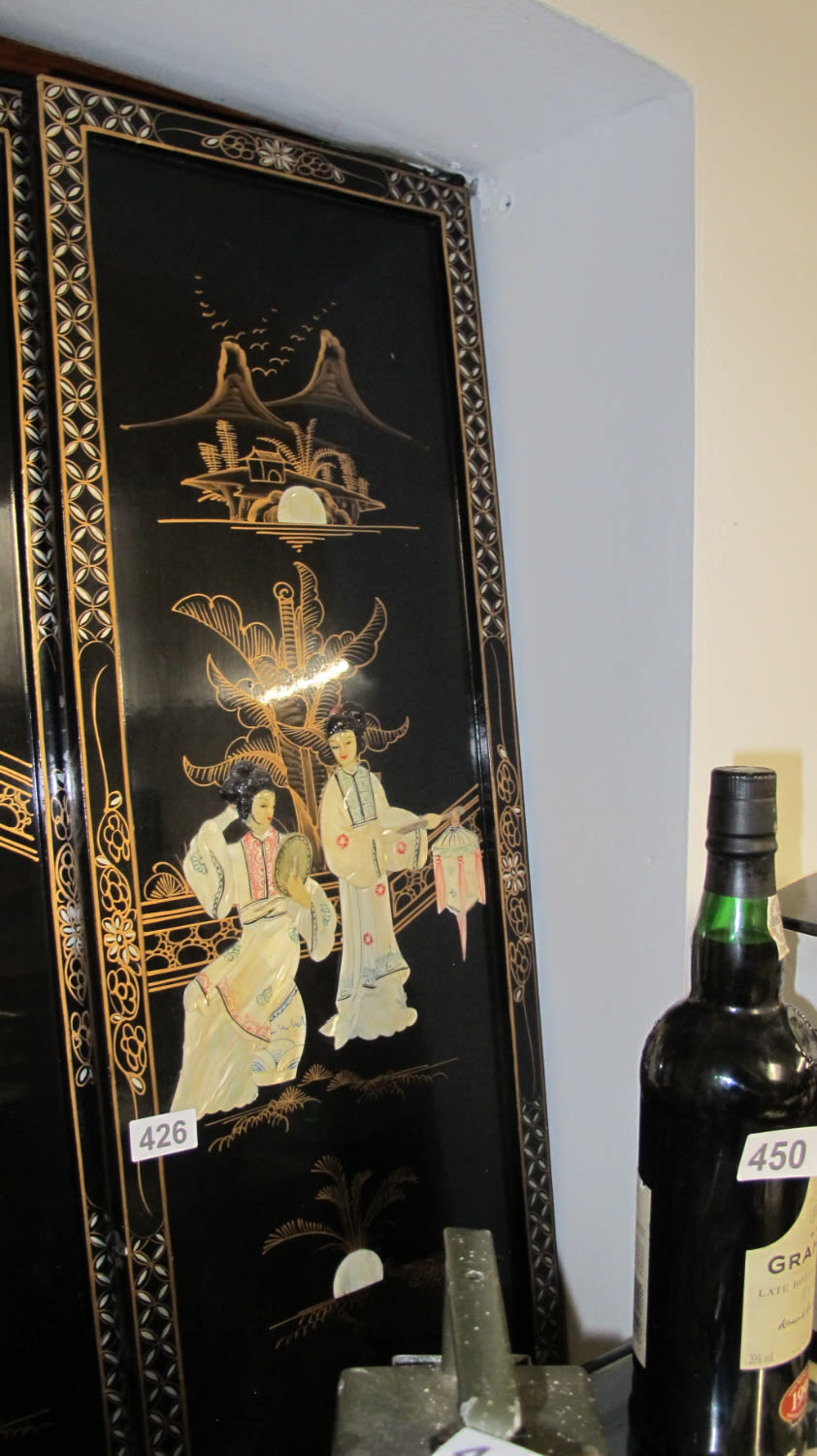 Lot 426: Chinese wall art panel