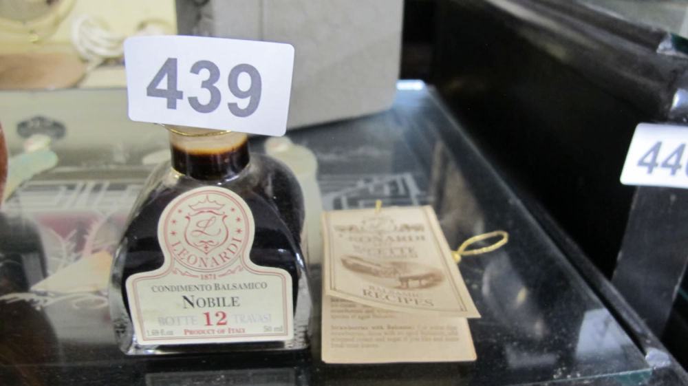 Lot 439: 12 years old aged Italian balsamic vinegar