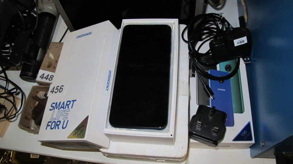Lot 456: two Doogee N40 pro mobile phones spares and...