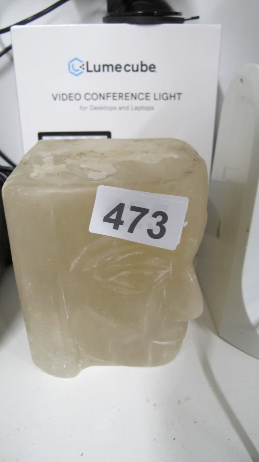 Lot 473: Carved buddha face