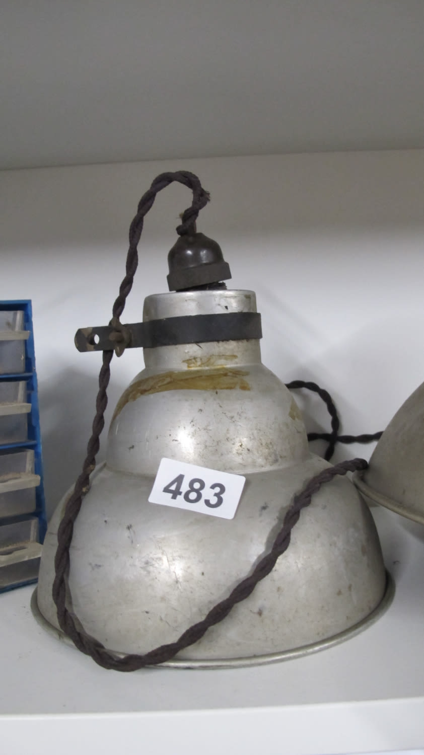 Lot 483: Vintage workshop light
