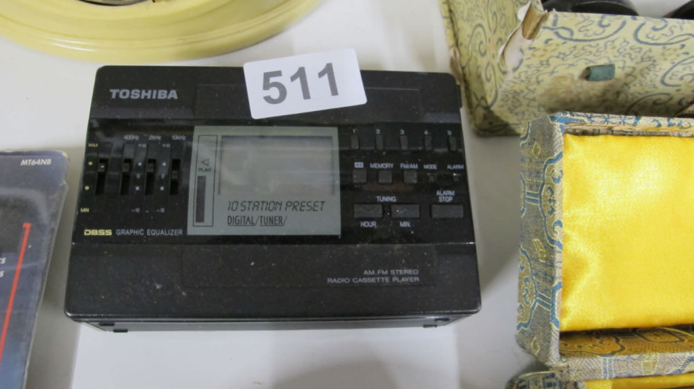 Lot 511: Toshiba radio cassette player