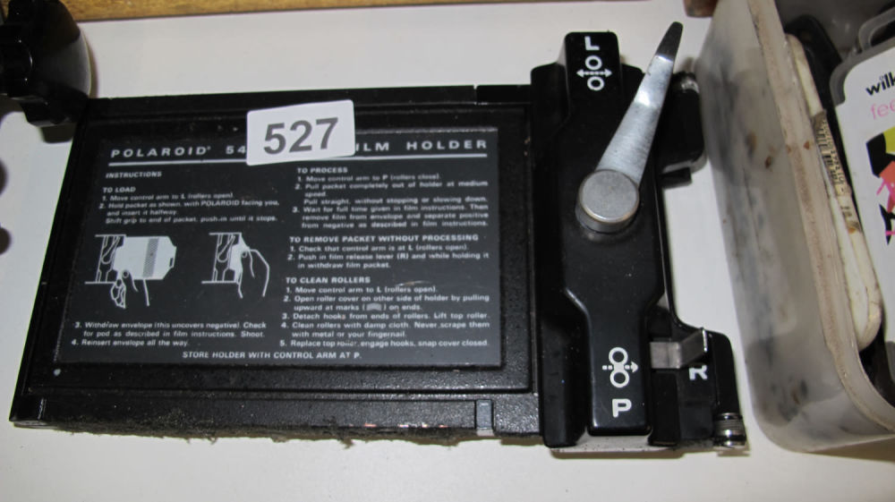 Lot 527: Polaroid film holder