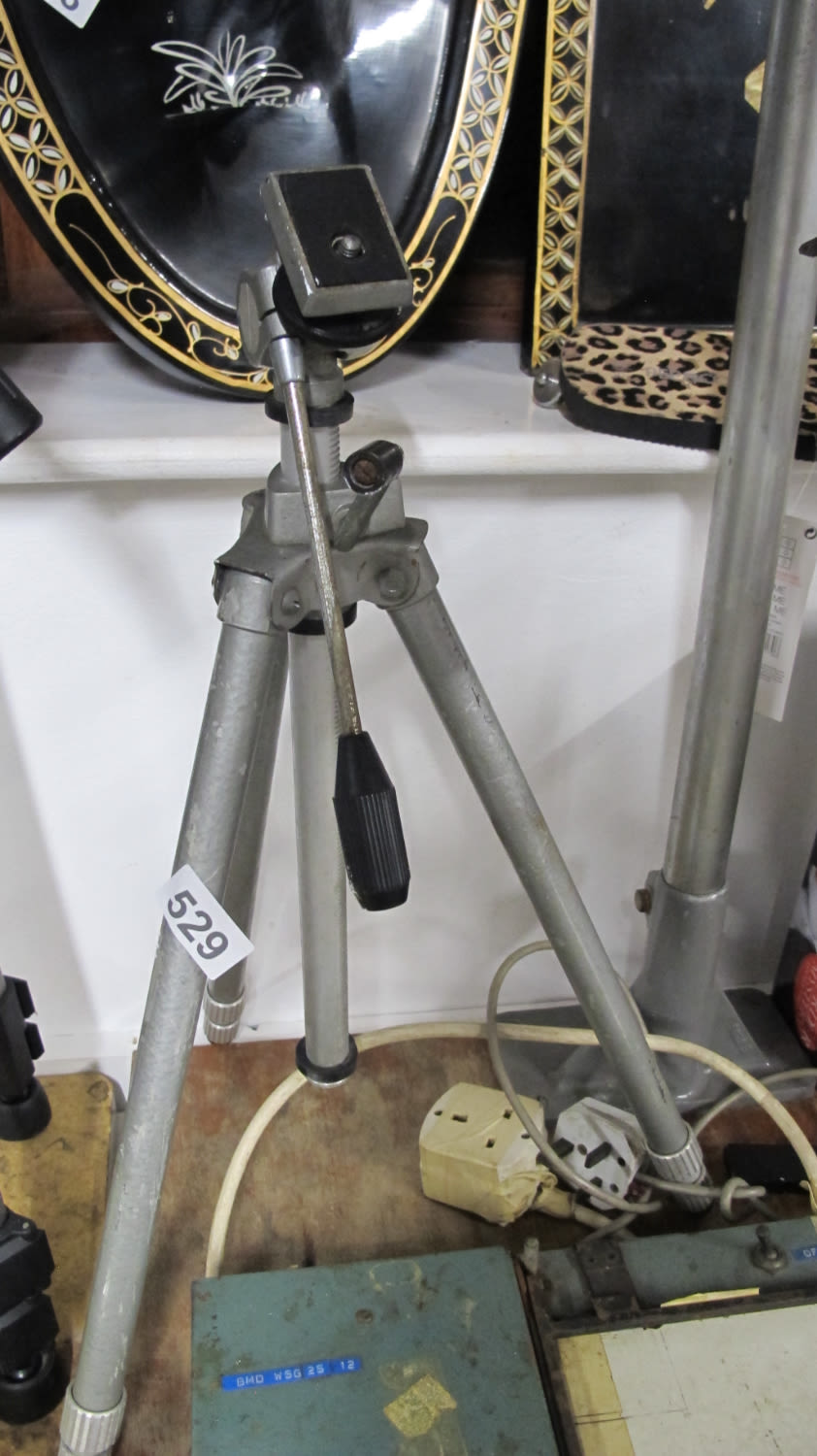 Lot 529: Camera tripod