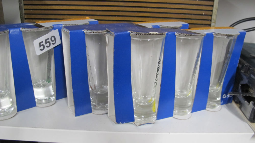 Lot 559: Advertising hi-ball glasses