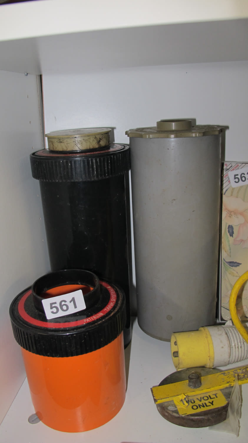 Lot 561: Film developing canisters