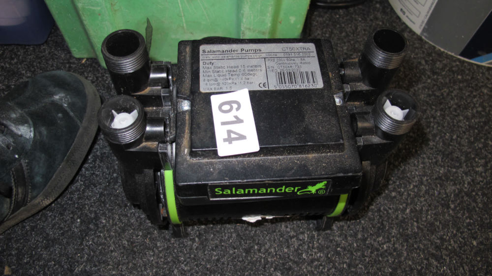 Lot 614: Shower pump