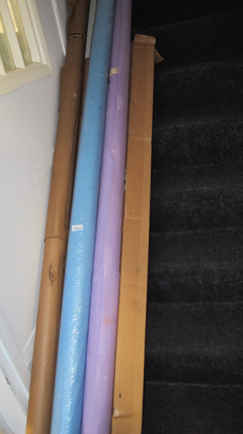 Lot 652: rolls of background cardboard paper for photo shoots