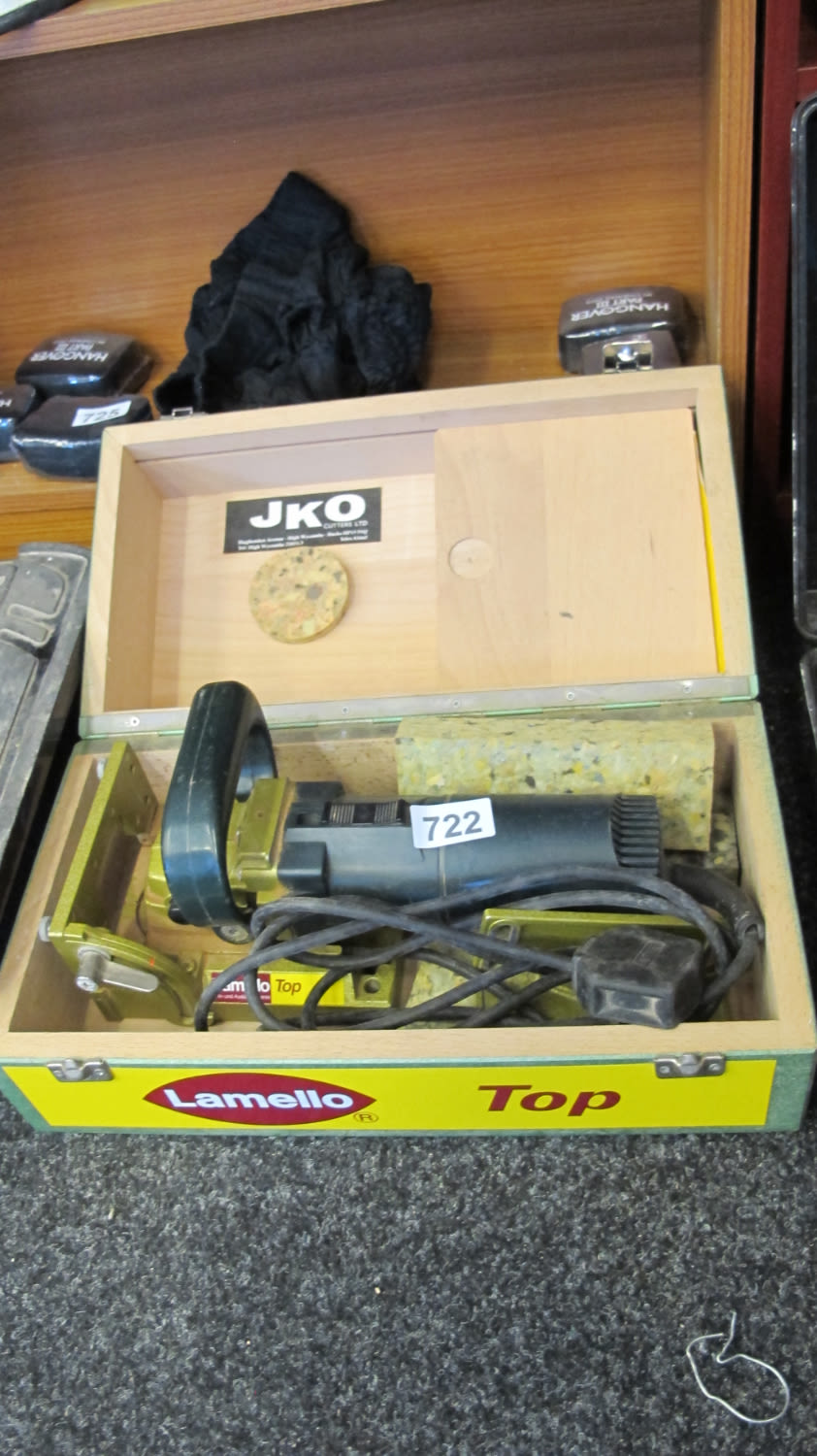 Lot 722: Lamello Top biscuit joiner machine