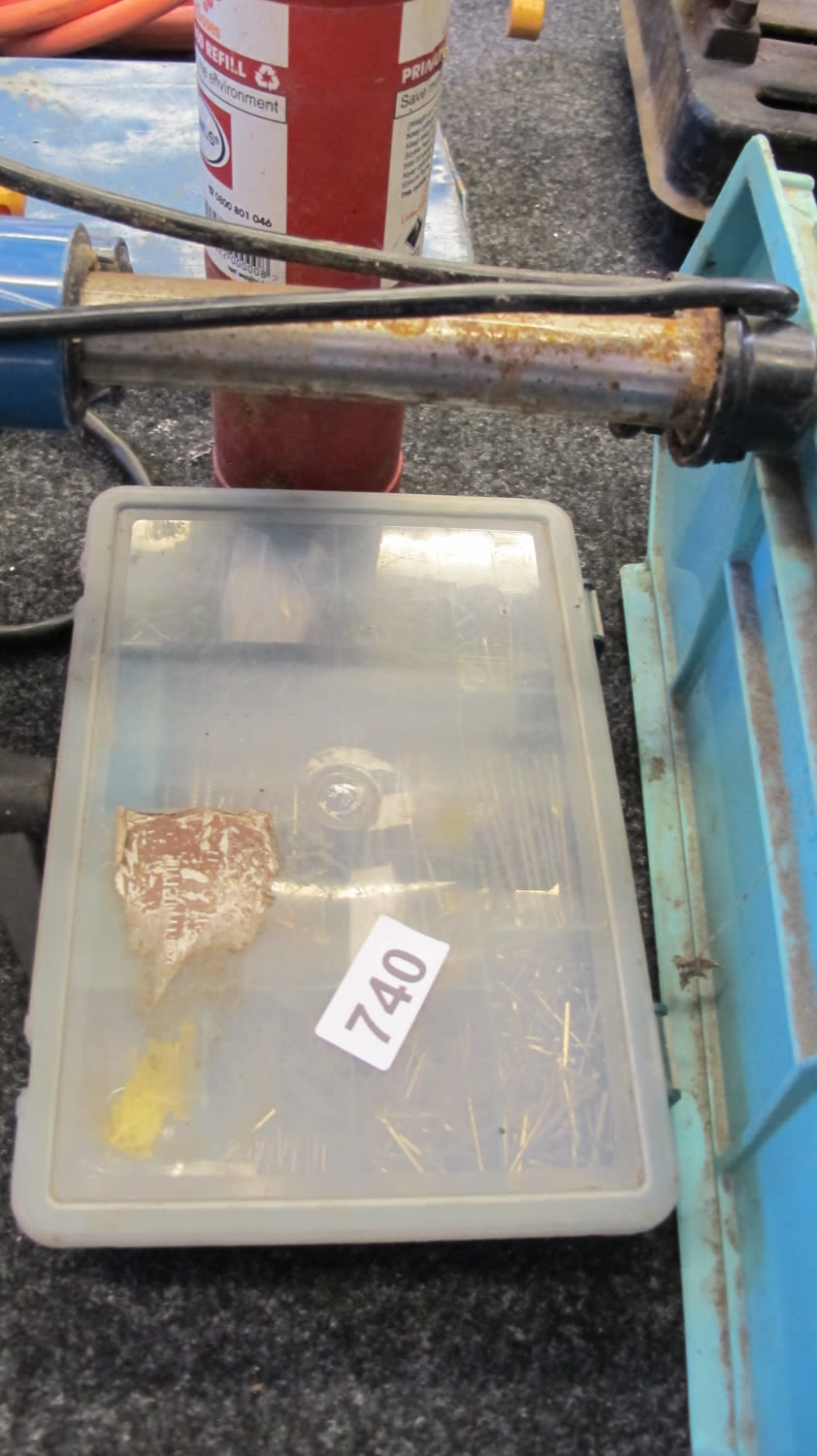 Lot 740: Tub of nails