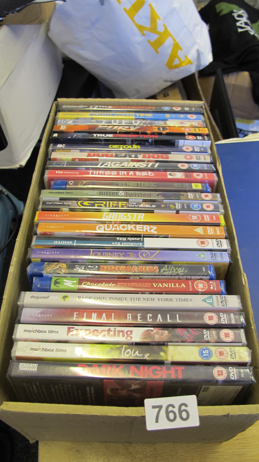 Lot 766: Box of DVD's