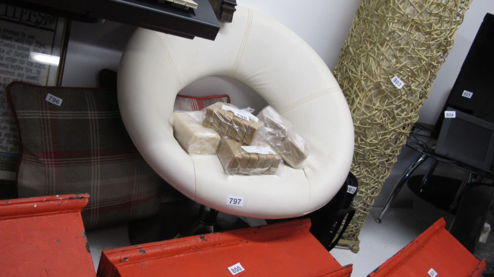 Lot 797: Low stylish stool