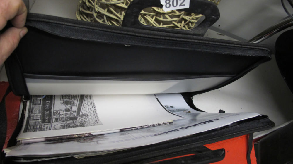 Lot 802: Folder of prints etc.