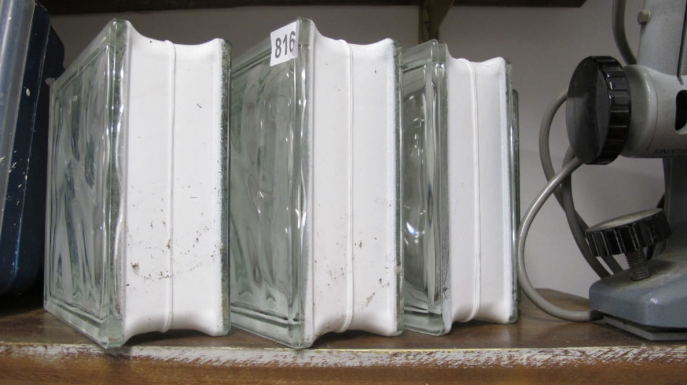 Lot 816: Glass blocks