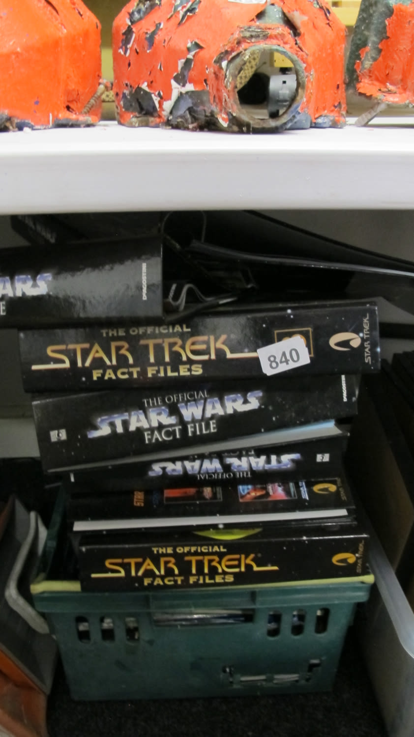Lot 840: Star Trek and Star Wars fact files. 
