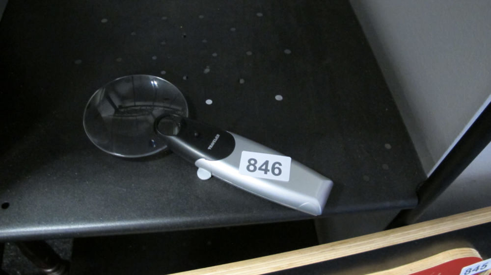 Lot 846: Illuminated magnifying glass