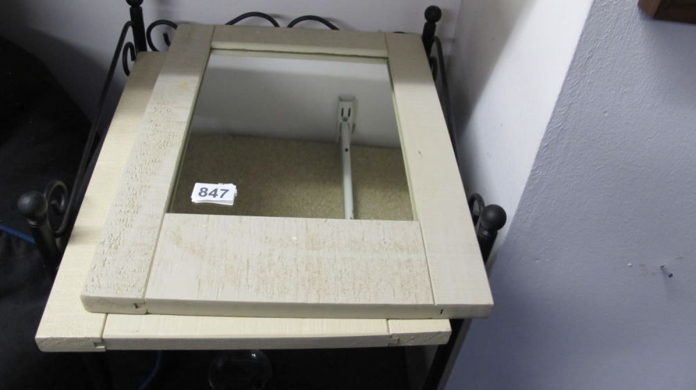Lot 847: 2 wood framed mirrors