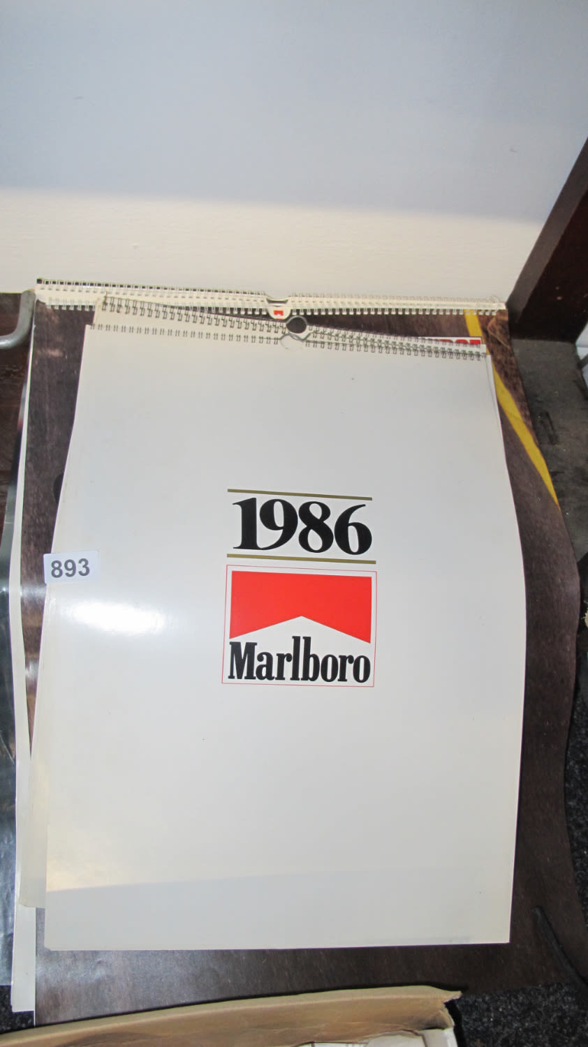Lot 893: Vintage calendars