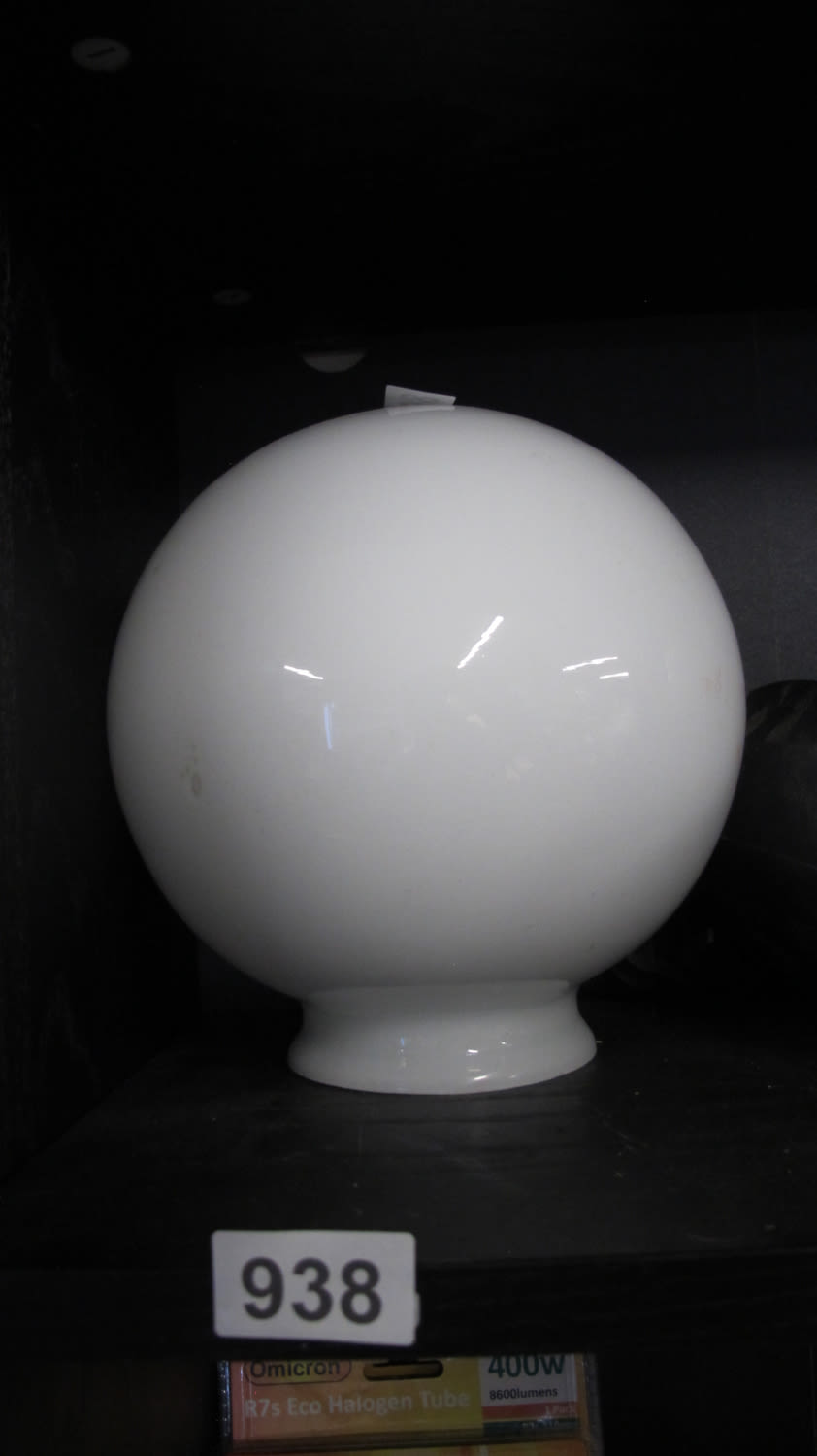 Lot 938: globe light shade