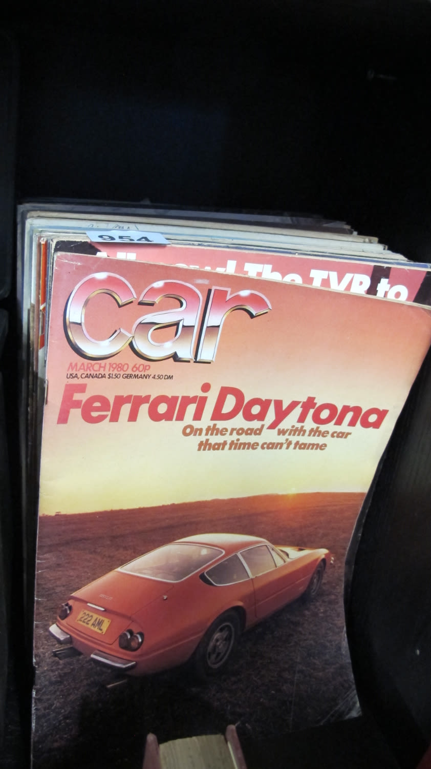 Lot 954: vintage car magazines