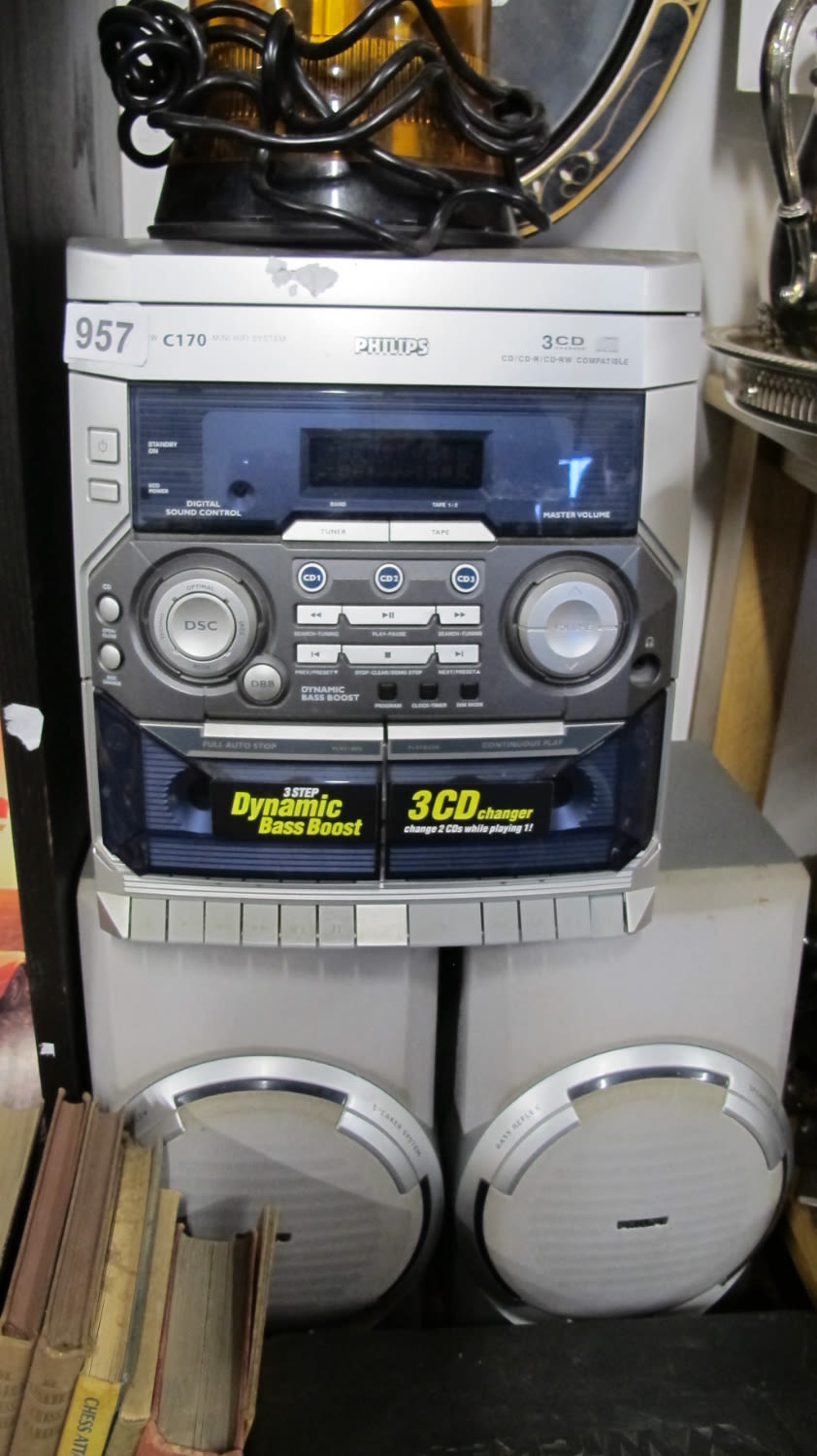 Lot 957: Philips hifi system
