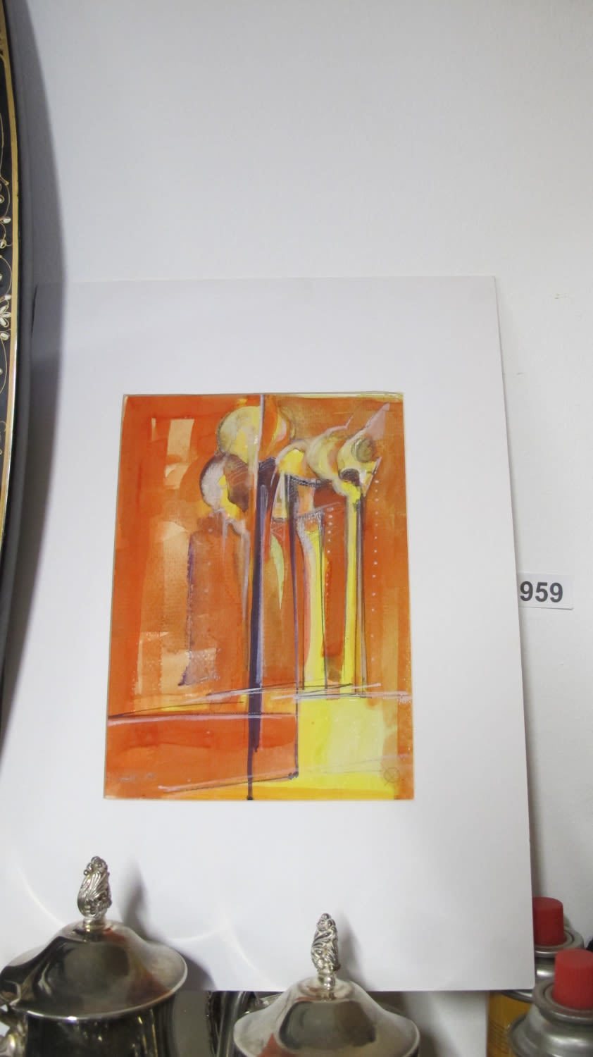 Lot 959: abstract artwork
