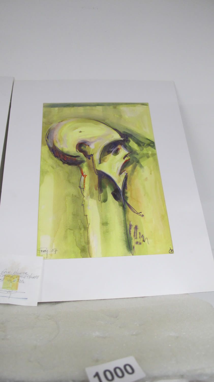 Lot 1000: Painting signed by the artist