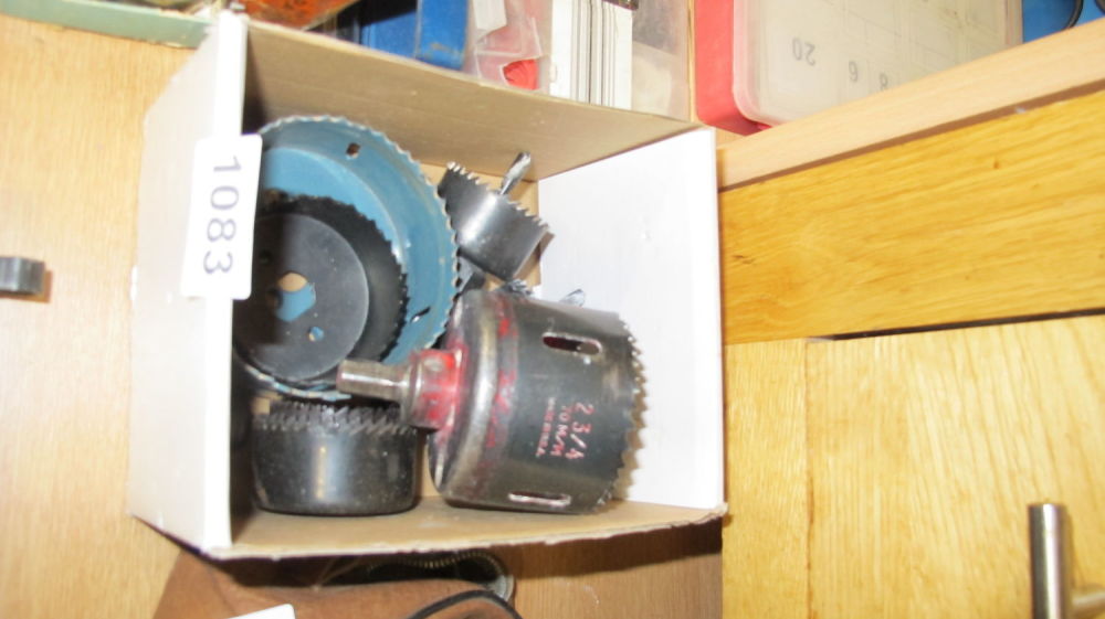 Lot 1083: hole saws