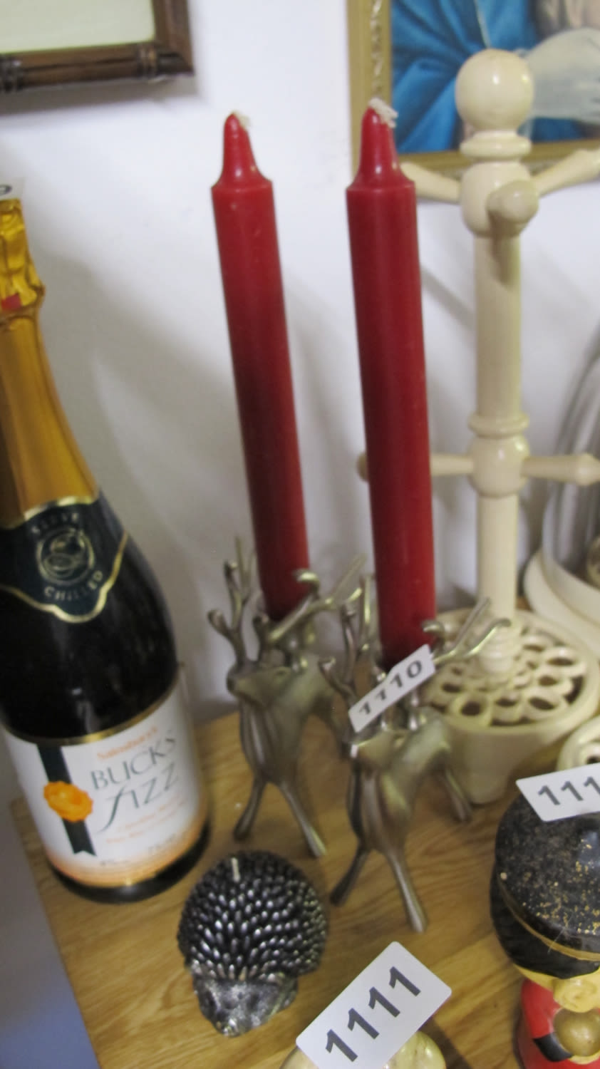 Lot 1110: Christmas candle reindeer