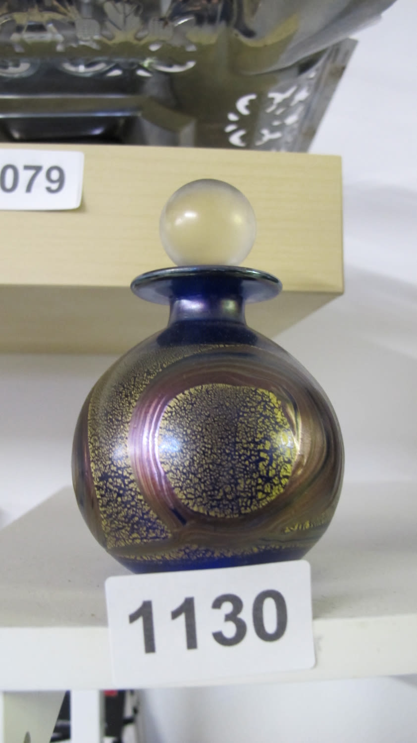 Lot 1130: studio glass bottle