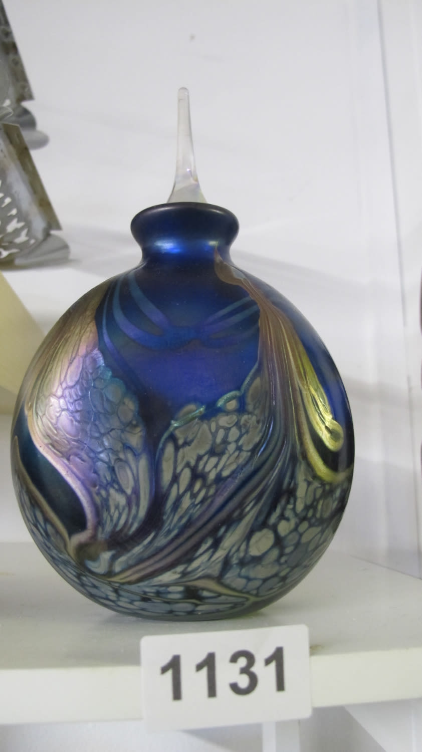 Lot 1131: studio glass bottle