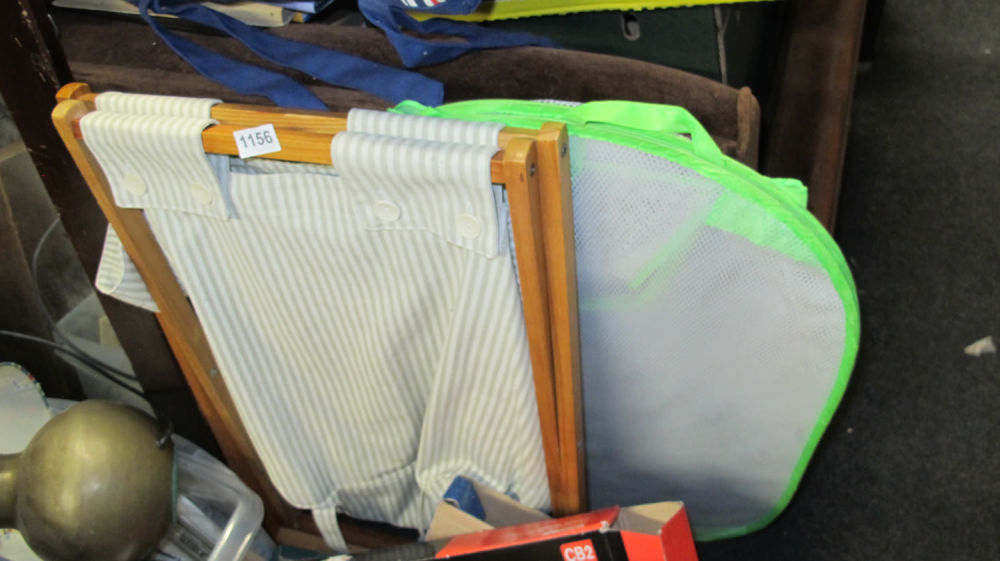 Lot 1156: folding laundry basket
