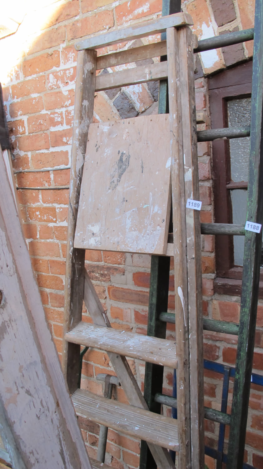 Lot 1189: step ladder