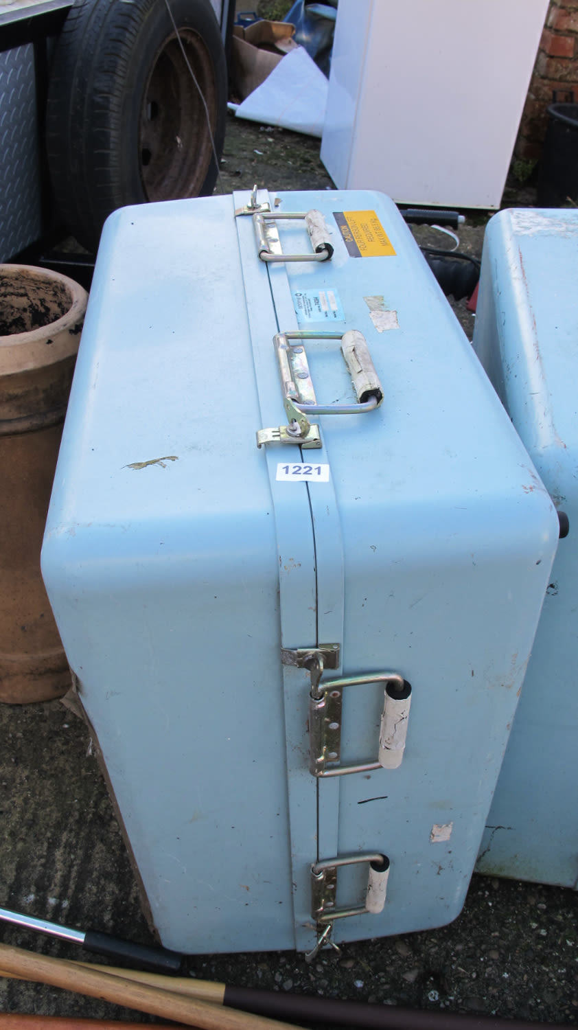 Lot 1221: ex Navy water tight storage case