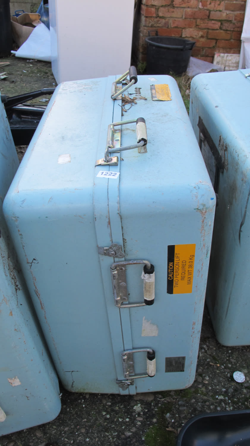 Lot 1222: ex Navy water tight storage case
