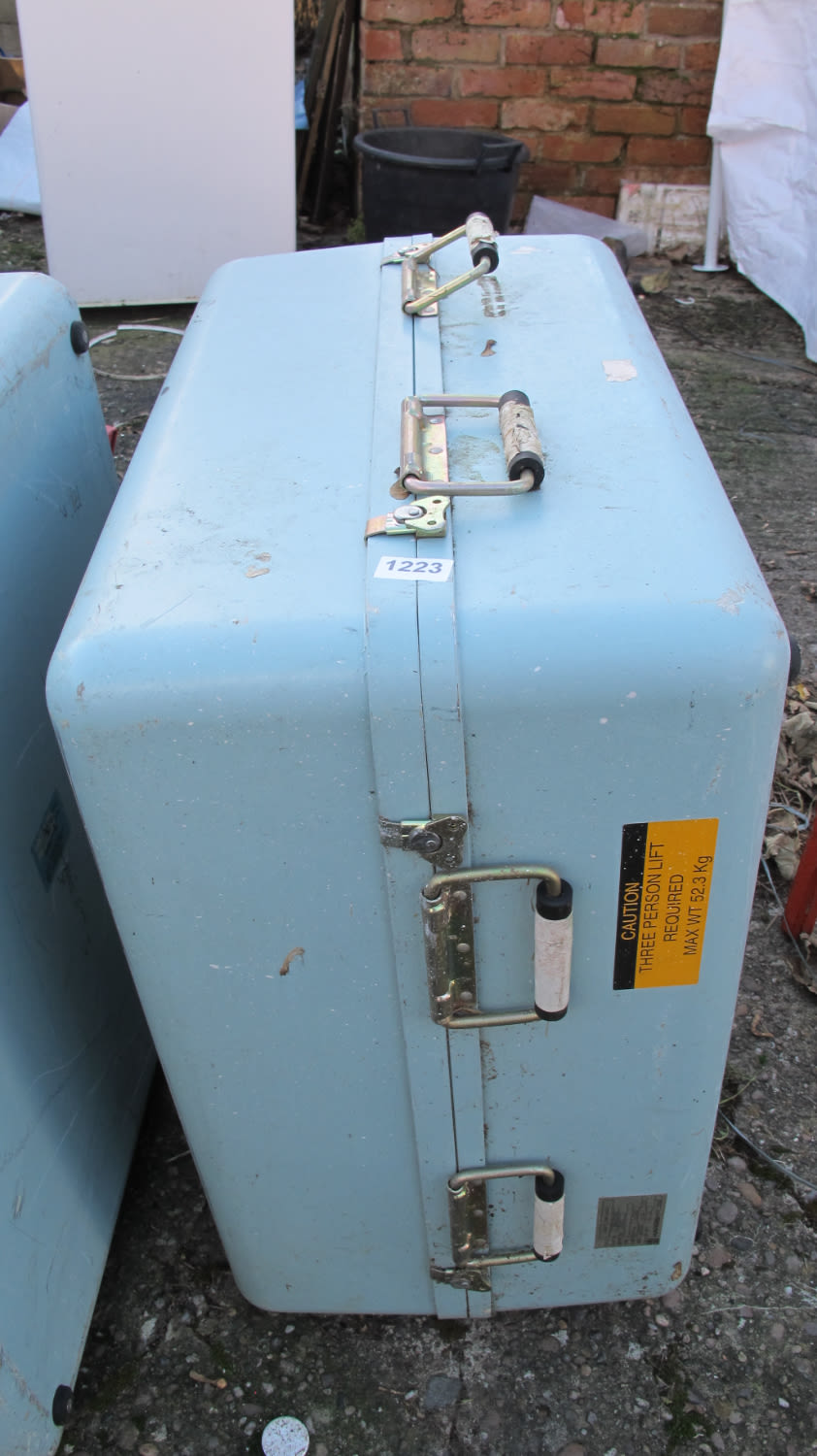 Lot 1223: ex Navy water tight storage case