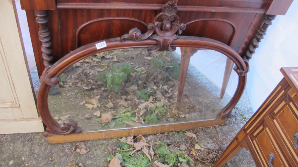 Lot 1228: antique mirror